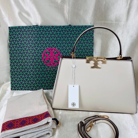 Tory Burch Eleanor Spazzolato Satchel Bag - Picture 3 of 8